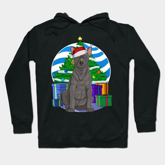 Thai Ridgeback Dog Christmas Tree Decoration Hoodie by Noseking